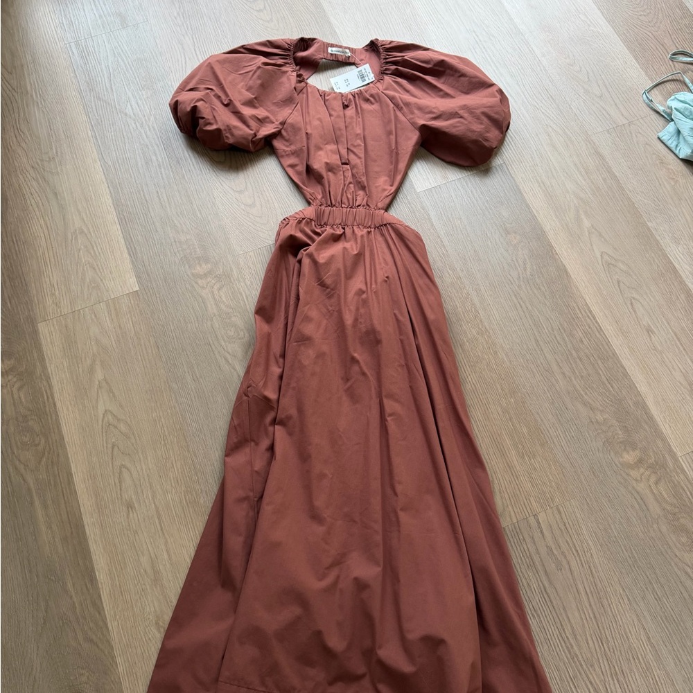 Abercrombie Poplin Dress w/ open back XSP